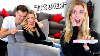 Telling My BOYFRIEND I'm Pregnant Prank! (Emotional)