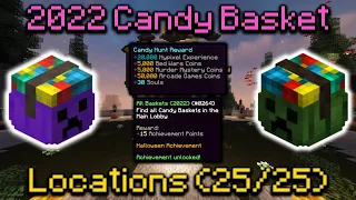 [25/25] ALL CANDY BASKET LOCATIONS 2022 (Hypixel Main Lobby Quest)