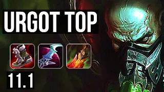 URGOT vs WARWICK (TOP) | 6 solo kills, 19/4/6, 300+ games, Dominating | EUW Diamond | v11.1