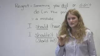 English Speaking - Mistakes & Regrets ("I should have studied" etc.)