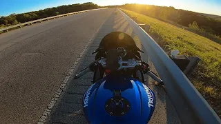 Just riding. | 4K POV (Triumph Daytona AKRAPOVIC PURE SOUND)