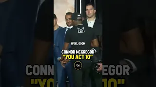 "And you act 10" 🔥🔥Conor McGregor Roast Floyd Mayweather😂 #boxing #shorts