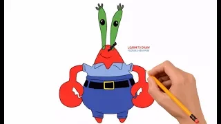 How to Draw Mr  Krabs From Spongebob Step by Step Easy
