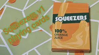 Daily deck review day 187 - Squeezers v1 playing cards By Organic playing cards