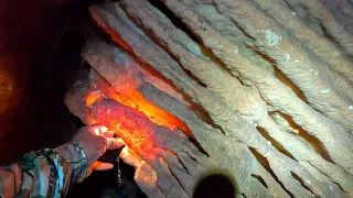 esta lleno de este mineral extraño explorando cavernas de chiquilistlan