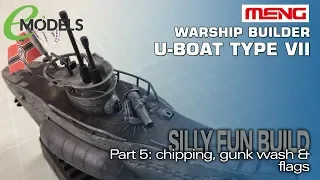 Meng Warship Builder U-Boat Type VII (#WB 003) 5: Weathering & Flags