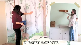 Starting the Nursery Makeover 🦔🌳 Enchanted Forest Baby Room