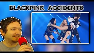 BLACKPINK Accidents And Being Professional On Stage {REACTION}