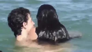 Shawn Mendes and Camila Cabello at the Beach