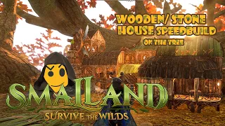 🏹 Smalland 🌳  Survive the Wilds 🦎 First Wooden & Stone House Speedbuild