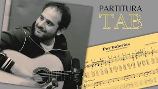 Por bulerías - Diego del Morao - 3 FALSETAS (partitura/TAB)