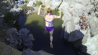 Aztec Falls Cliff Jumping Contest sponsored by PBR 8/30/14