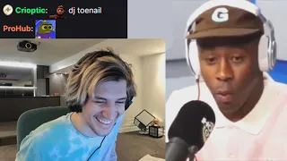 xQc reacts to Tyler, The Creator freestyles on DJ Toenails Beat