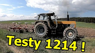 Okra Ursusem 1214 - Test z pługiem - Piękny dźwięk silnika !