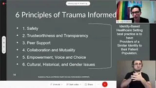 Supporting Trans and Gender Diverse Survivors with Trauma-Informed Care (11/3/20).