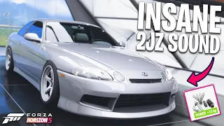 2JZ Lexus SC300 Drift Build with CRAZY Exhaust Sound! | Forza Horizon 5