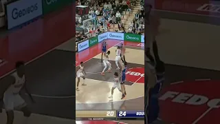 WATCH: Victor Wembanyama puts back his own missed three point shot | #shorts #nba #nbadraft