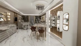 Jewelry Store Interior Design / Diamond Lab Jewelry Store / Interior Design & Manufacture