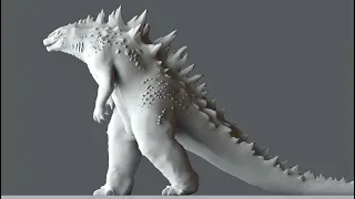 [Blender] Godzilla 2014 walk cycle