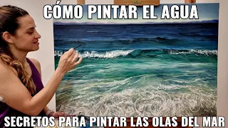 92. como pintar el agua con acrílico / secretos para pintar el mar y sus olas