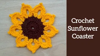 Crochet Sunflower Coaster Tutorial: Bring a Little Sunshine to Your Table!