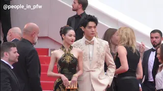 Gong Jun 龚俊 & Zhong Chuxi 钟楚曦 on the red carpet at Cannes Film Festival - 18.05.2023