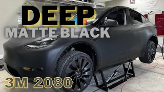 3M Deep Matte Black Vinyl Tesla Model Y Performance