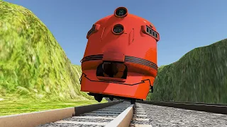 Railroad Switch Crash with Powerful Explosion