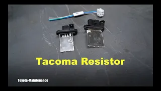 Toyota Tacoma Blower Motor Only Operates On High Speed