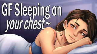 Your Girlfriend Falls Asleep on your Chest "I can't sleep without you~" [ASMR Roleplay] [Cuddling]