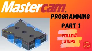 MACHINING(Part1) OF 3D MODEL Mastercam Tutorial