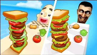Sandwich Runner vs Sandwich Run Race (android,iOS)