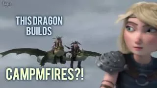 "This dragon builds campfires?!" (Race to the Edge Humor)