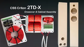 CSS Audio 2TD-X Tower Speaker, Building Crossover and Cabinets