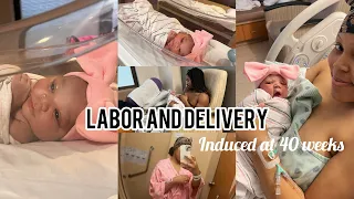 Labor and Delivery Vlog 🎀| induced at 40 weeks | 2024