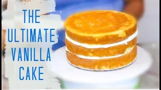 THE SCIENCE BEHIND HOW TO MAKE THE ULTIMATE BEST VANILLA CAKE PERFECT FOR STACKING || Janie's Sweets