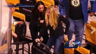 Freak accident injures two fans at TD Garden