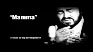 Mamma by Pavarotti karaoke instrumental backing track