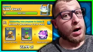 WBIJAMY 6 ARENE! MOJA PIERWSZA SKRZYNKA Z QUESTA! CLASH ROYALE POLSKA