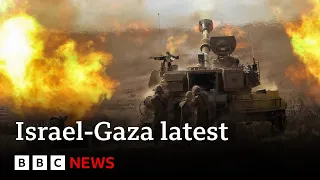 Israel troops mass on Gaza border, as fighting continues - BBC News