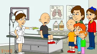 Classic Caillou Misbehaves At His Flu Shot  (MOST VIEWED VIDEO)