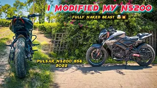 Modifications started in my NS200 bs6 2022 model 🤩 || pulsar NS 200 bs6 modified || pro69