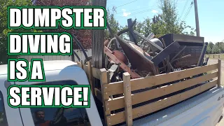 Dumpster Diving Street Scrapping - It's a Public Service!