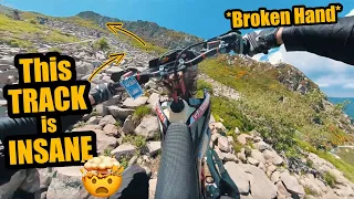 I Broke My Hand Racing The Craziest Track EVER! | ABESTONE HARD ENDURO