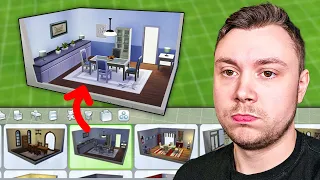 Only using premade rooms to build a Sims 4 house