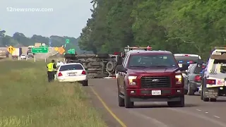 Good Samaritan, child killed in wreck along IH-10 service road Monday afternoon