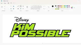 How to draw the Kim Possible logo using MS Paint | How to draw on your computer
