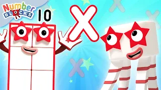 La Multiplicación, NIVEL 10 | Episodios completos - 123 | Numberblocks en Español