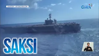 Aircraft carrier, mga warship at fighter plane, dala ng U.S. sa joint maritime patrol sa WPS | Saksi