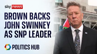 Keith Brown backs John Swinney as the next first minister of Scotland